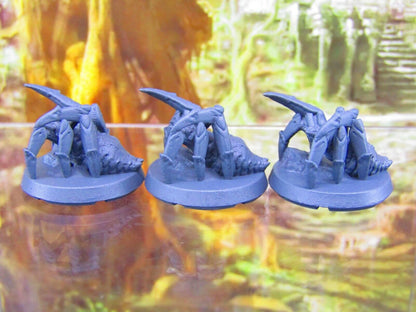 3pc Giant Spiders Set Mini Miniatures 3D Printed Resin Model Figure 28/32mm