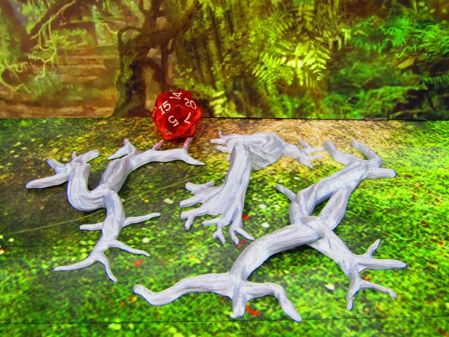 Gnarled Jungle Tree Roots Scatter Terrain Scenery 3D Printed Mini Miniature