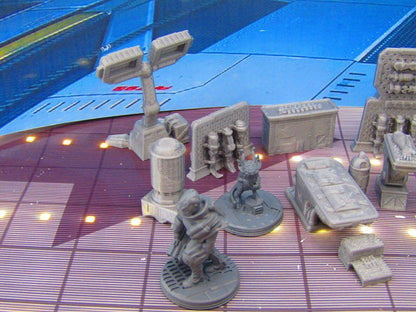 20pc Sci Fi Dr. Laboratory W/ Dr., Transporter & Pet Miniatures Minis Set Rpg