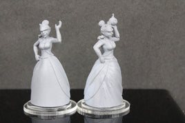 2pc Princess W/ Frog Mini Miniature Player RPG Tabletop Gaming Wargaming D&D