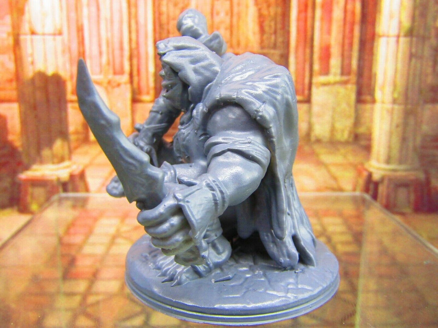Fomorian Monster Cloaked w/ Club Mini Miniature Figure 3D Printed Model 28/32mm