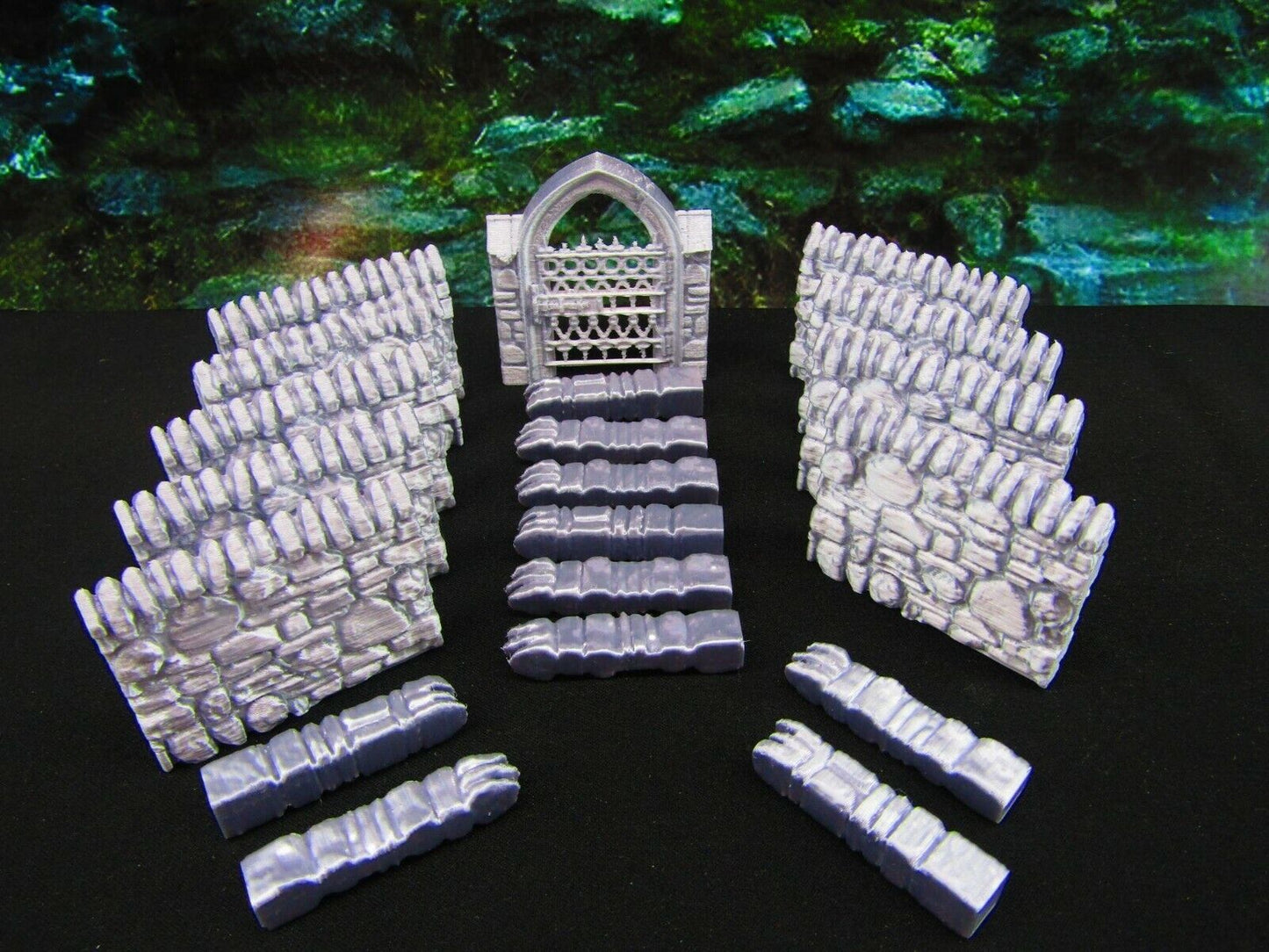 20pc Stone Wall Set Graveyard / Cemetery Scatter Terrain Scenery Tabletop Gaming
