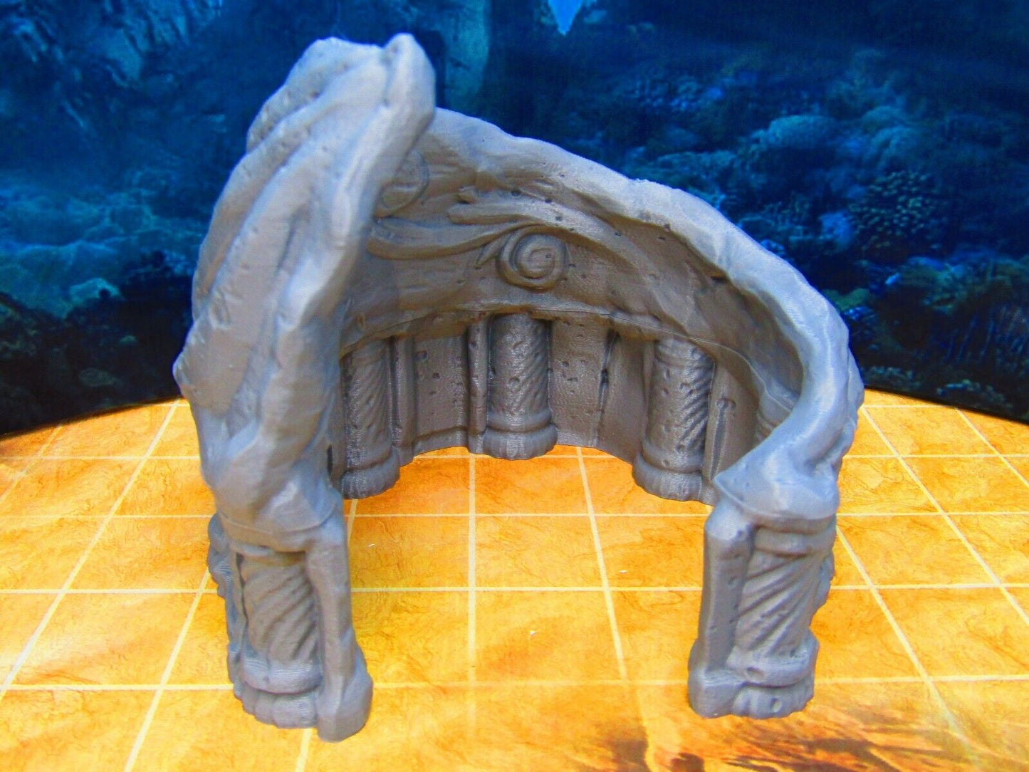 Merfolk Underwater City Amphitheater Building Scenery Scatter Terrain Props