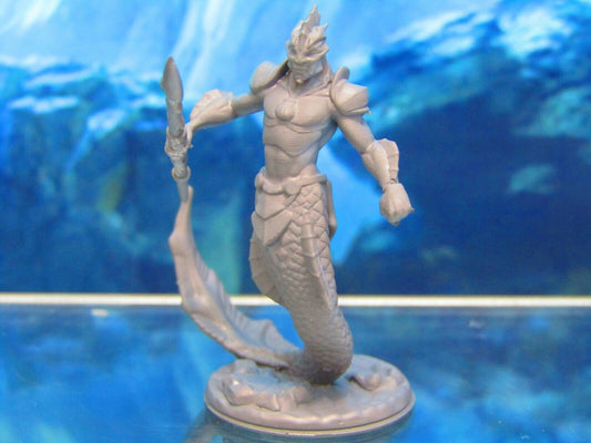 Merfolk Merman Warrior W/ Spear Javelin