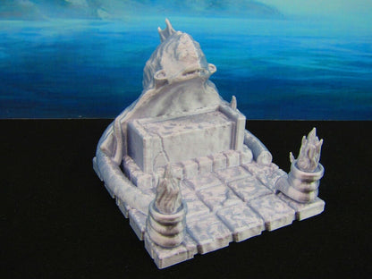 Kraken Cthulhu Seaside Summoning Shrine Scatter Terrain Scenery 3D Printed