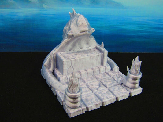 Kraken Cthulhu Seaside Summoning Shrine Scatter Terrain Scenery 3D Printed