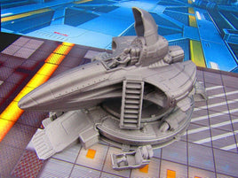 Space Ship Landing Pad w/ Starship Scenery Scatter Terrain 3D Printed Model