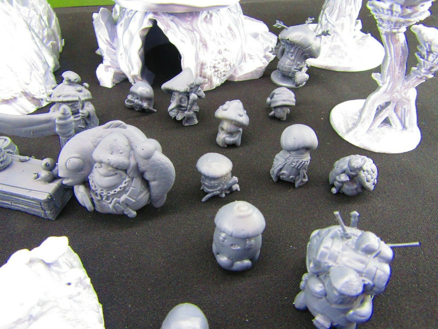 Mushroom Forest Myconid Shroomie Village Set w/ minis Scatter Terrain Scenery