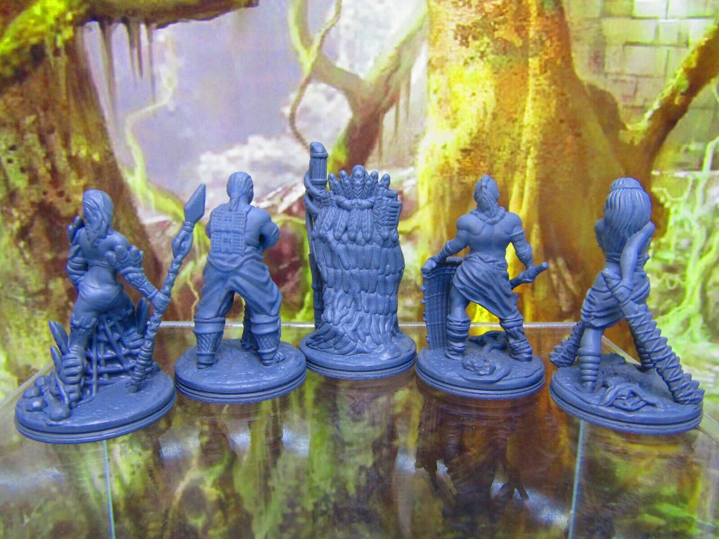 Lot of Tribal Jungle Warrior Tribe Party Mini Miniature Figure 3D Printed Model