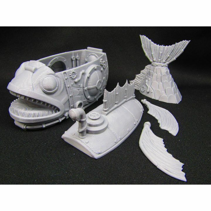 Mechanical Fish Shaped Diver Submarine Device Scenery Scatter Terrain Props