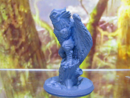 Bird Faced Harpy Perched Mini Miniature Figure 3D Printed Model 28/32mm Scale