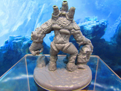 Coral Golem Undersea Monster Creature Mini Miniature Figure 3D Printed Model