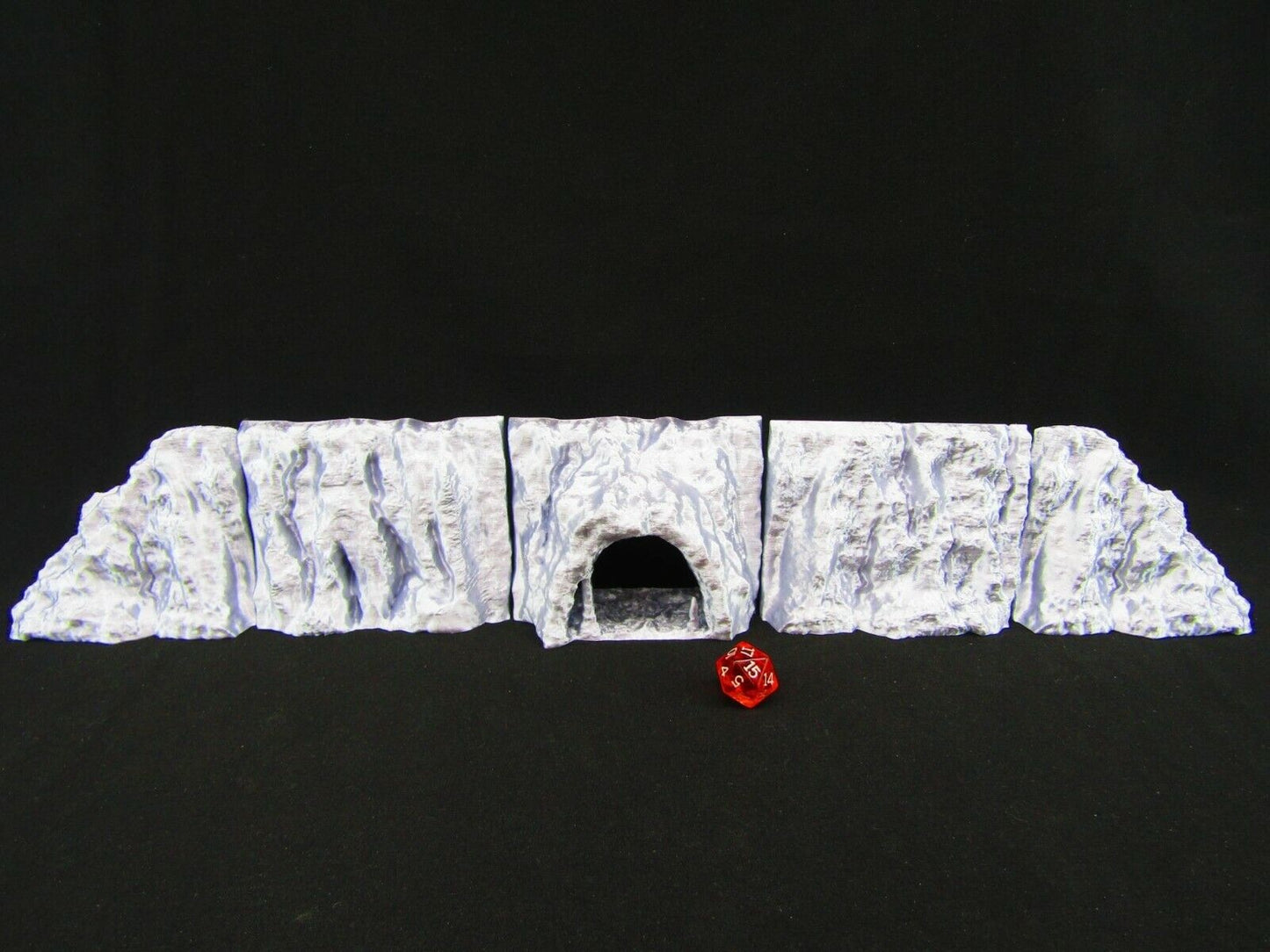 5pc Cave Entrance Modular Cliff Scatter Terrain Scenery 3D Printed Mini