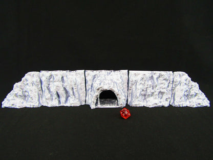 5pc Cave Entrance Modular Cliff Scatter Terrain Scenery 3D Printed Mini