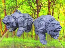 War Bear Pair Mini Miniature 3D Printed Model 28/32mm Scale Fantasy DnD