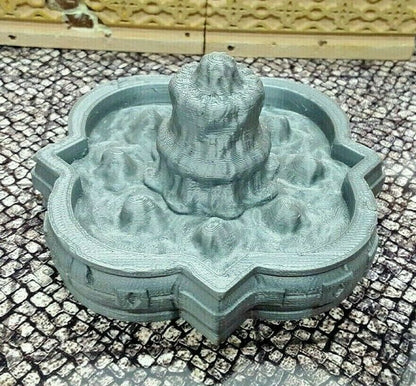 Decorative Palace Water Fountain Scatter Terrain Tabletop Scenery Gaming Mini