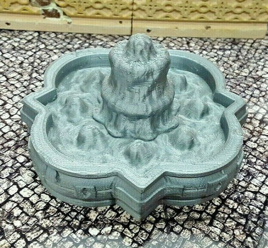 Decorative Palace Water Fountain Scatter Terrain Tabletop Scenery Gaming Mini
