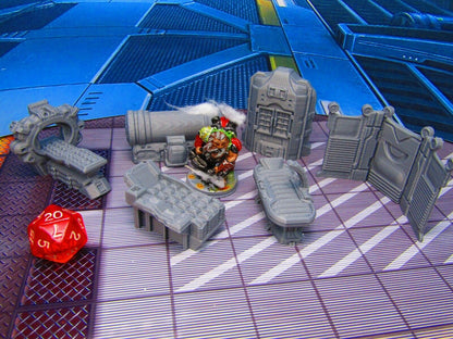 6 pc Doctor's Medical Med Bay Miniature Scatter Terrain Scenery 3D Printed 28/32