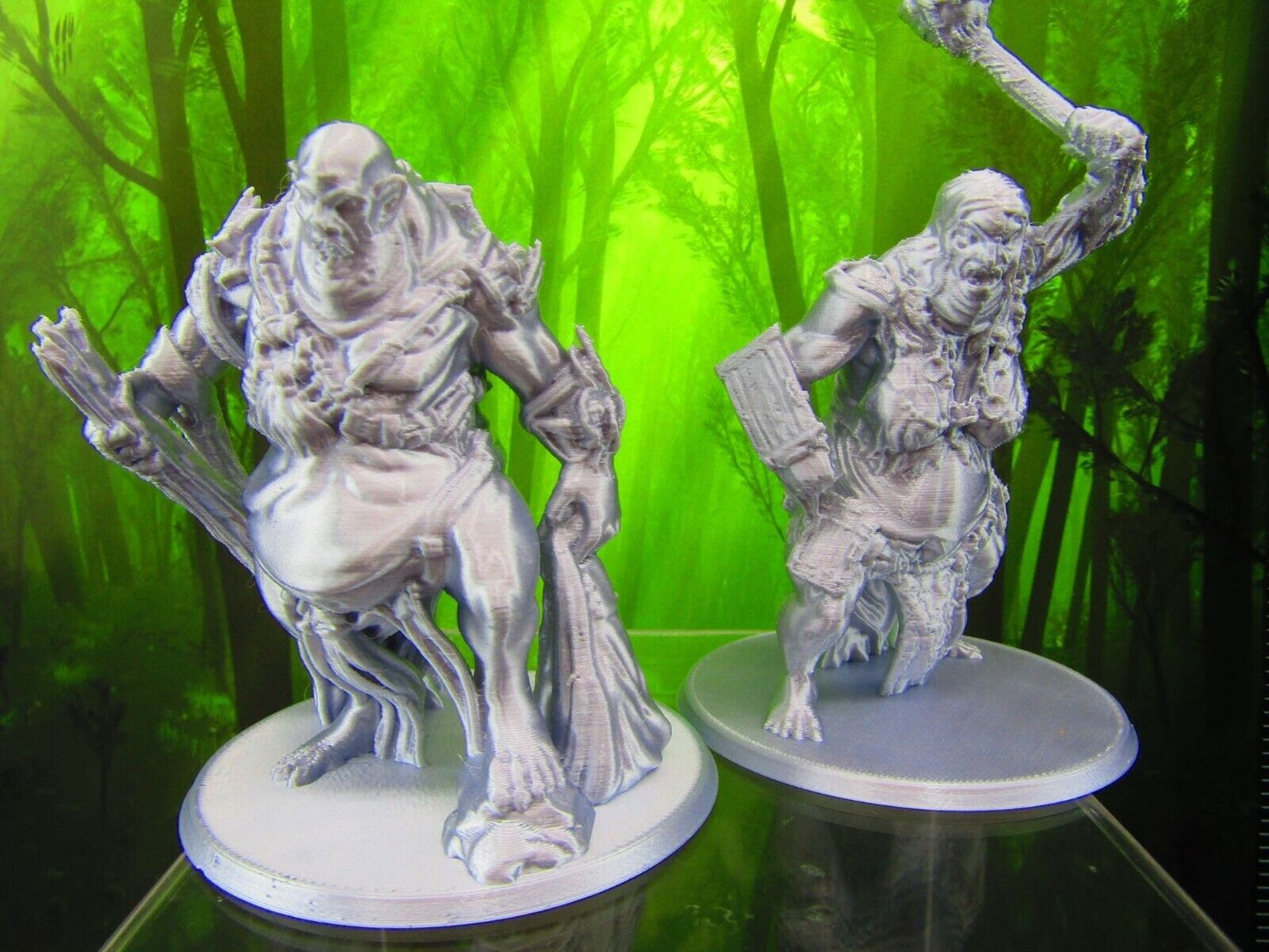 Female / Male Hill Giant Pair Mini Miniatures 3D Printed Resin Model Figure