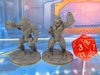 
              Alien Monster Space Mutants Pair Mini Miniature Figure 3D Printed Model 28/32mm
            