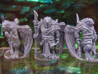 
              3pc Aarakocra Birdmen Warriors Mini Miniatures 3D Printed Model 28/32mm Scale
            