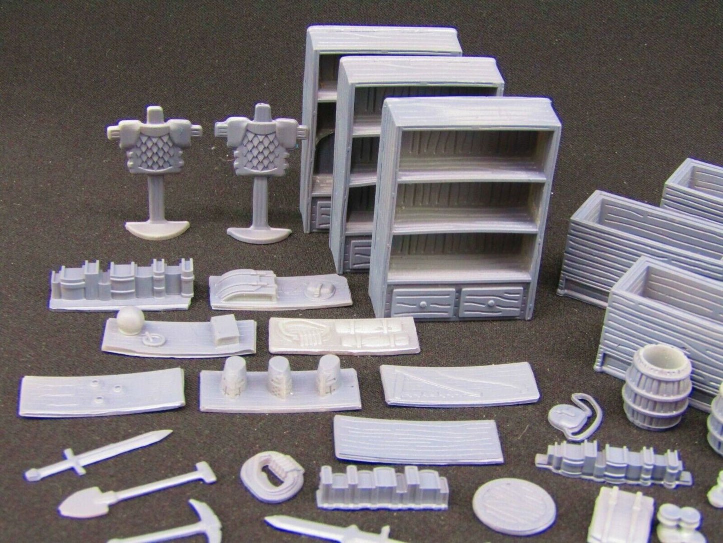 Merchant Weapon Trader Equipment Shop Items Scatter Terrain Props Scenery 3D