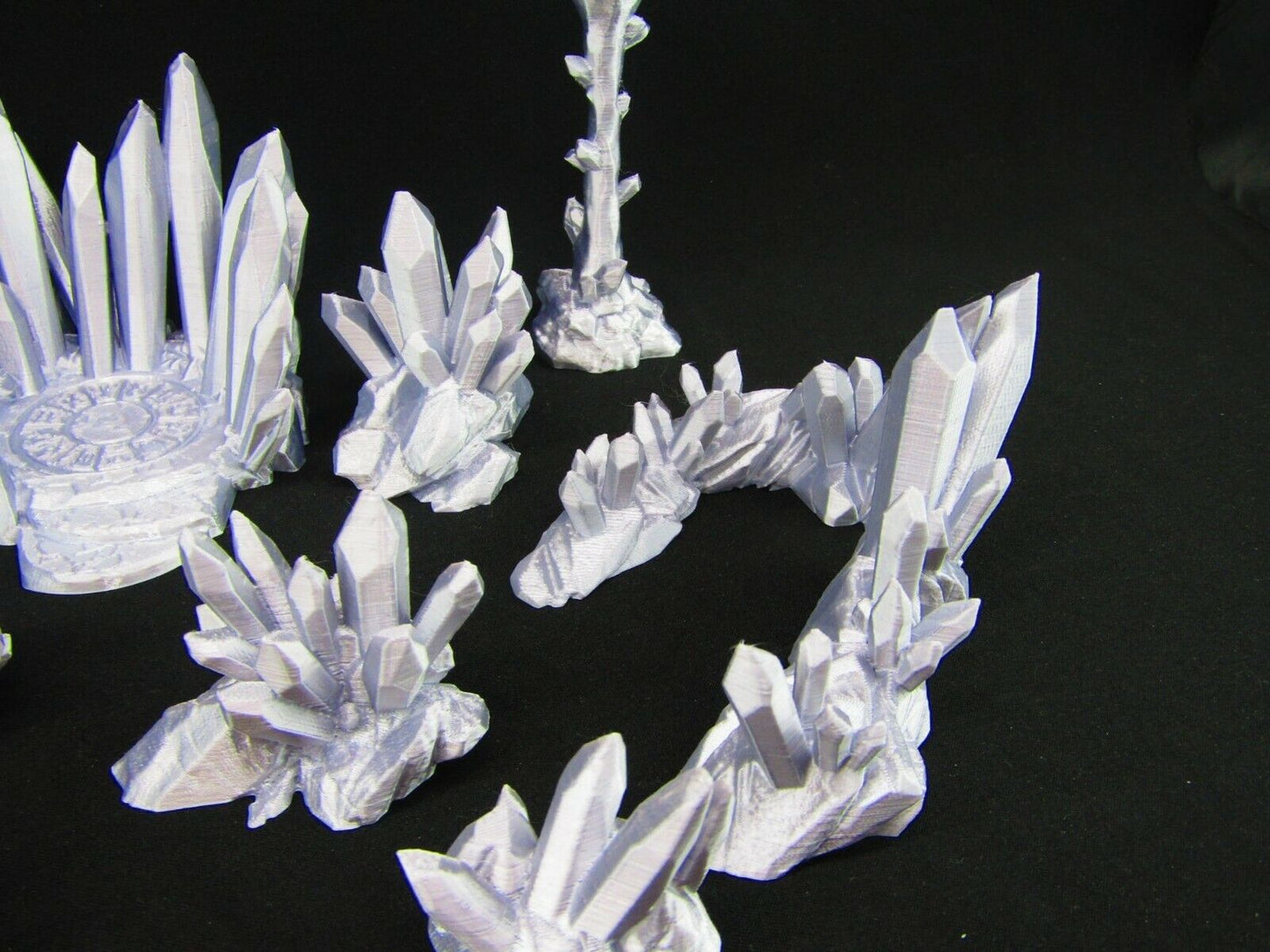 Crystal Cavern Cave Scatter Terrain Scenery 3D Printed Mini Miniature Model