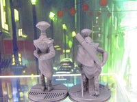 
              Alien Space Embassy Diplomat & Bodyguard Mini Miniature Figure 3D Printed Model
            