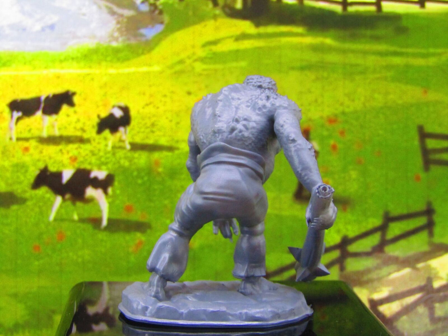 Fat Troll W/ Spiked Club Monster Encounter Mini Miniature Model Character Figure