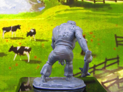 Fat Troll W/ Spiked Club Monster Encounter Mini Miniature Model Character Figure