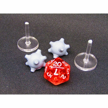 Pair of Space Military Mines Starfinder Fleet Scale Starship Mini Miniature