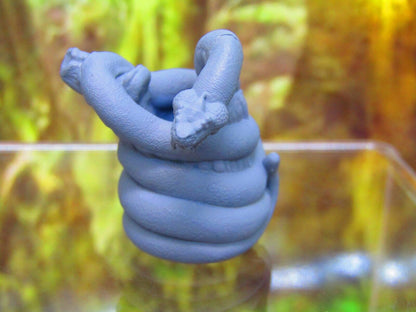 Large Man Eating Anaconda Python Deep Jungle Snake Mini Miniature 3D Printed