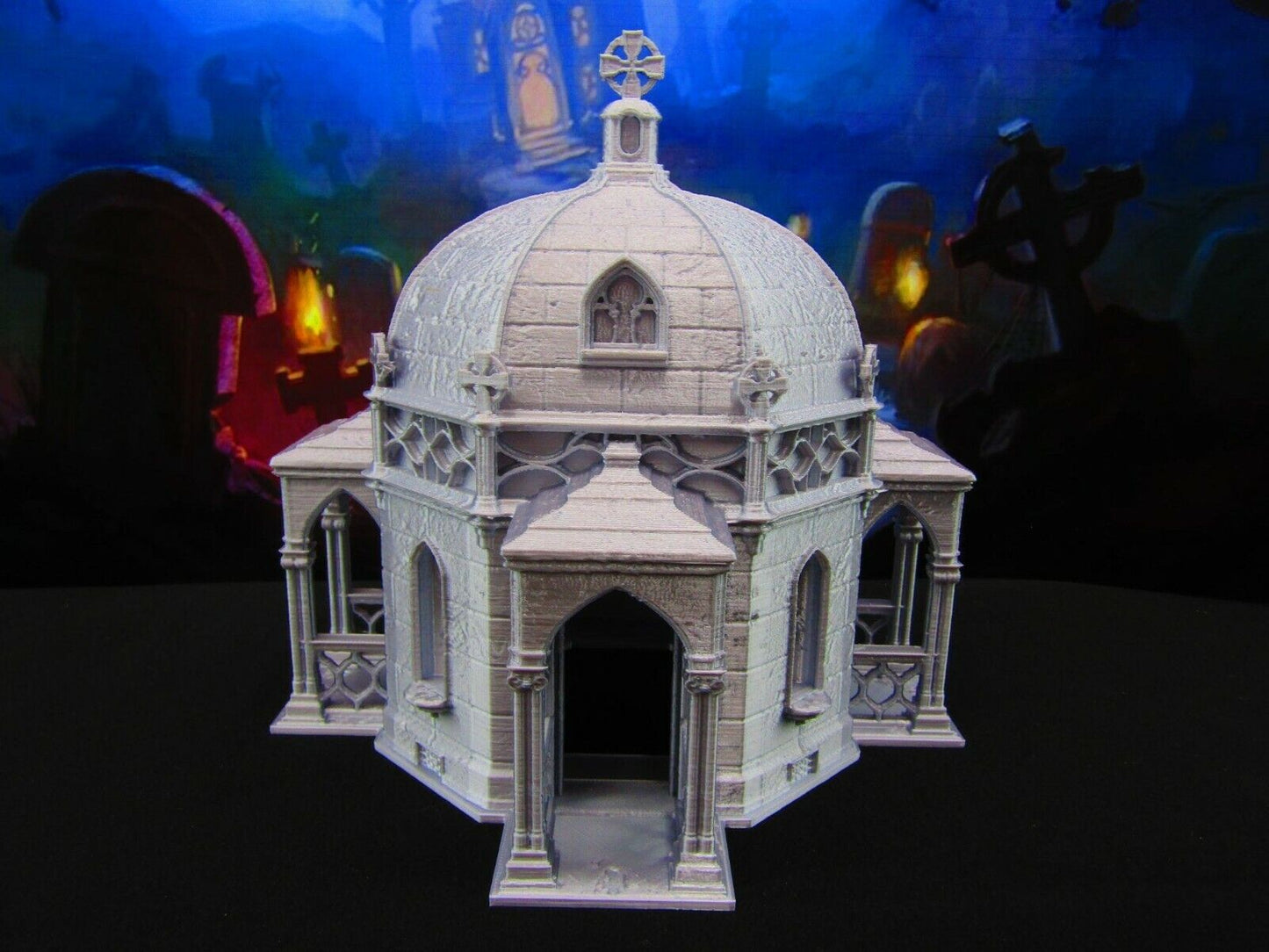 Large Domed Mausoleum for Graveyard / Cemetery Scatter Terrain Scenery 3D Print