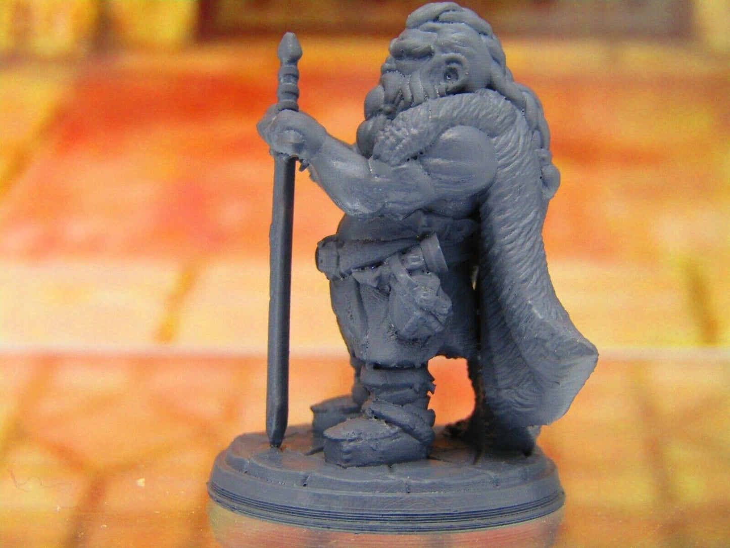 Lomli Longclaw Viking Dwarf Mini Miniature 3D Printed Model 28/32mm Scale DnD
