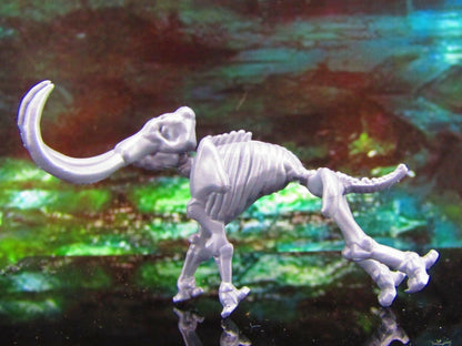 Mammoth Undead Elephant Skeleton Baby Mini Miniature Model Character Figure