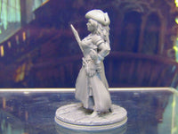 
              Human Pirate Female Captain Mini Miniature Figure 3D Printed Model 28/32mm Scale
            