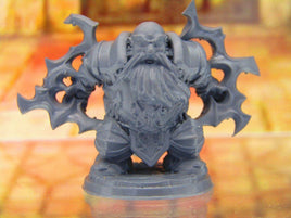 Ragtad the Electrocutioner Lightningmancer Wizard Dwarf Mini Miniature 3D Print