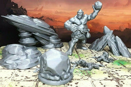 7 Piece Giant Cyclops Monster Encounter Miniatures 28mm Scale Dungeons & Dragons