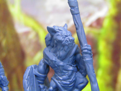 3pc Hyenaman Tribe War Party Mini Miniature Figure 3D Printed Model 28/32mm