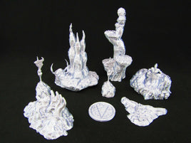 Demon's Lair Abyss Scatter Terrain Scenery 3D Printed Mini Miniature Model