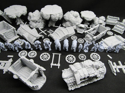 36 Piece Crimson Troupe Werewolf Set Encounter Scenery Terrain Mini Miniatures