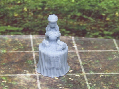 Gypsy Fortune Teller Mini Miniatures 3D Printed Model 28/32mm Scale RPG