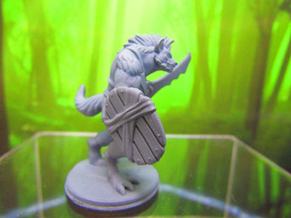 Gnoll Swordman Monster Mini Miniature 3D Printed Model 28/32mm Scale