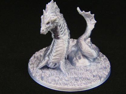 Undead Sea Serpant Mini Miniature Figure 3D Printed Model 28/32mm Scale RPG