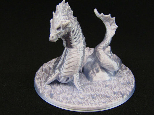 Undead Sea Serpant Mini Miniature Figure 3D Printed Model 28/32mm Scale RPG
