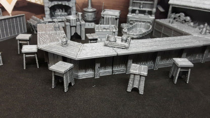37 Piece Inn & Tavern Bar Set Scatter Terrain Dungeons & Dragons Mini Model