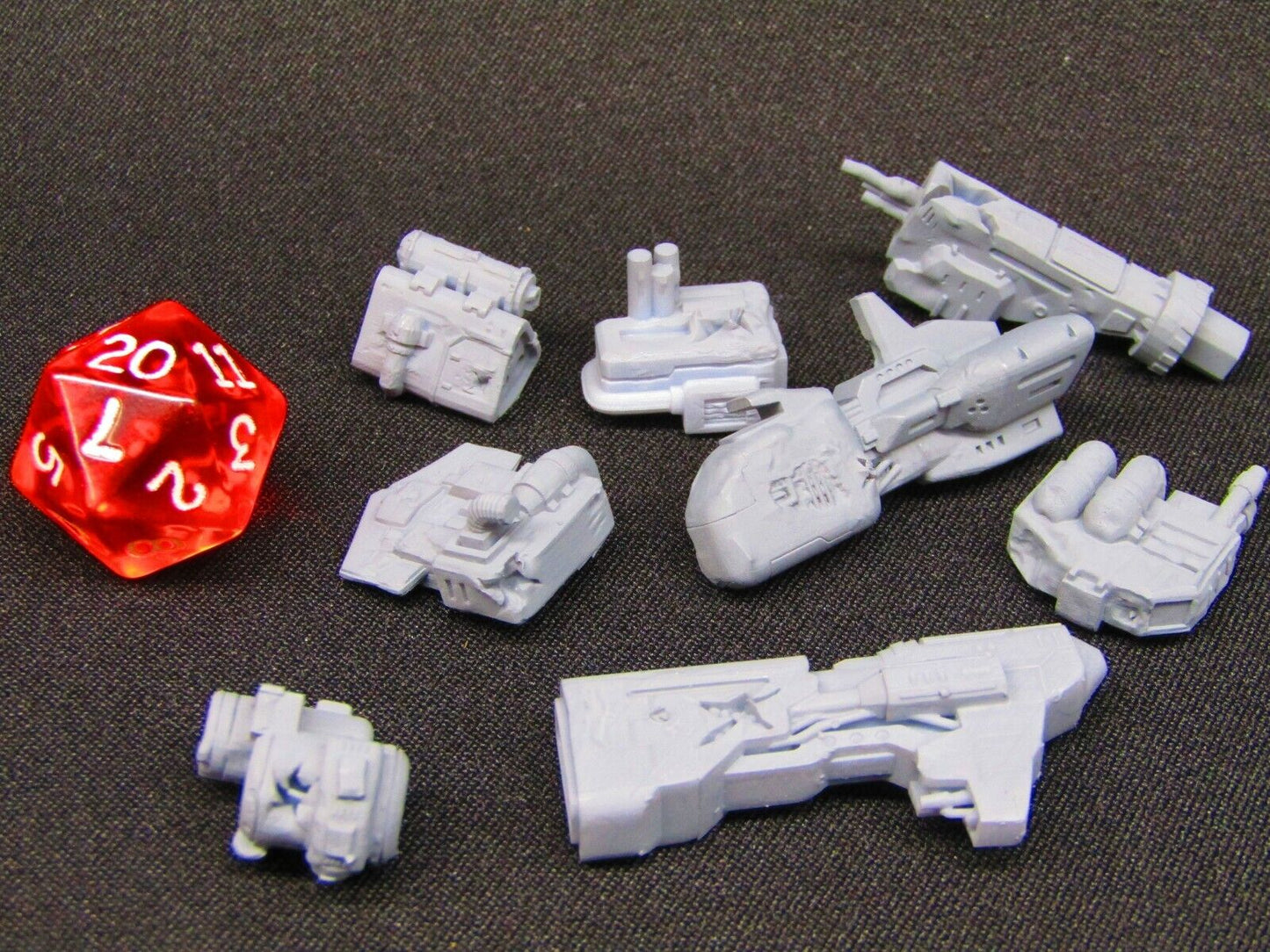 8 Piece Space Shipwrecks Wreckage & Debris Field Starfinder Fleet Scale Starship
