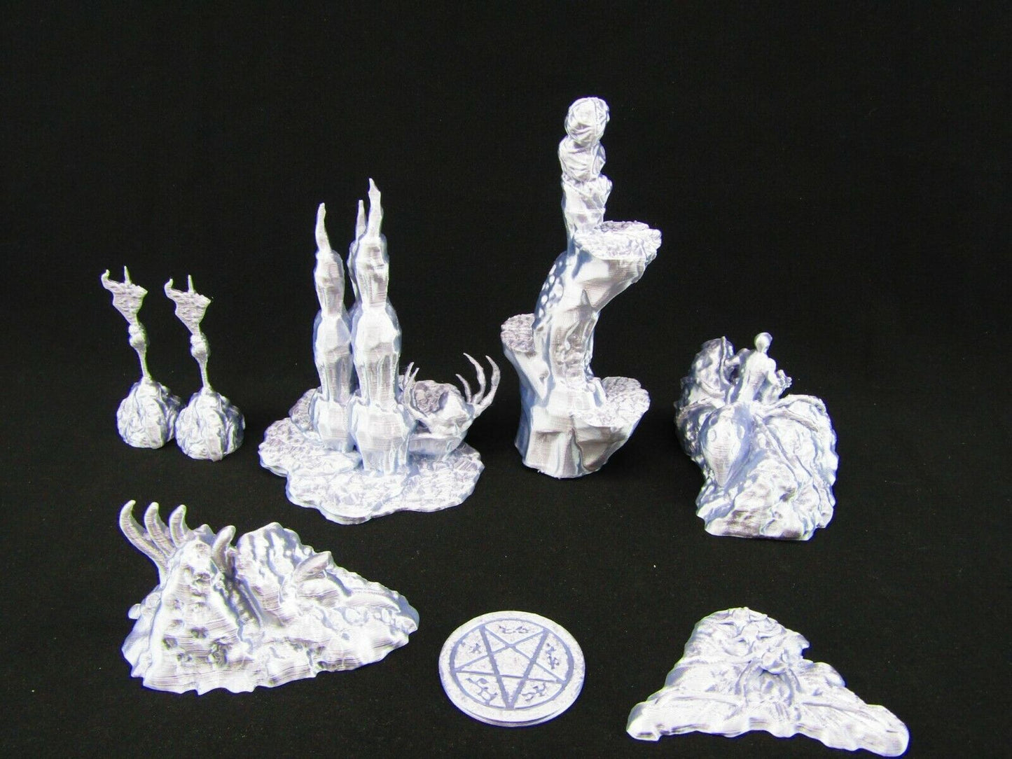 Demon's Lair Abyss Scatter Terrain Scenery 3D Printed Mini Miniature Model