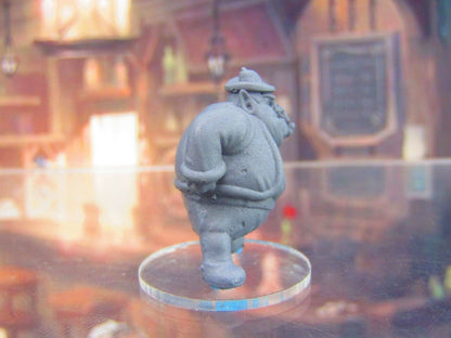 Crooked Human Merchant Trader Mini Miniature Figure 3D Printed Model 28/32mm