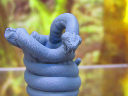 Large Man Eating Anaconda Python Deep Jungle Snake Mini Miniature 3D Printed